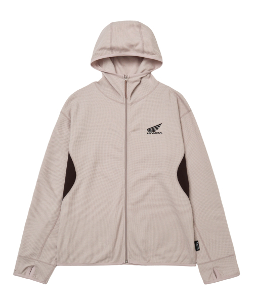 PHYPS MOTORCYCLE（フィップスモーターサイクル）の「H-Tech Light Weight Waffle Hoodie Zip-Up Beige（パーカー・レディース・その他・X-LARGE/MEDIUM/LARGE/SMALL）」の2枚目の写真