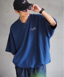 /Bz/Premium Suede tee / スウェードタッチ 裾リブ オーバーサイズTシャツ