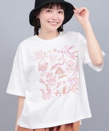 チチカカ | メヒコモチーフ刺繍Tシャツ(Tシャツ/カットソー)
