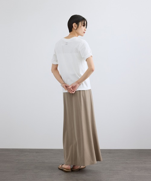 SALON adam et rope'(サロン アダム エ ロペ)の「【Lee Izumida by SALON】プリントコンパクトT(Tシャツ/カットソー・レディース・ブラック/ホワイト系その他/ホワイト・FREE)」の12枚目の写真