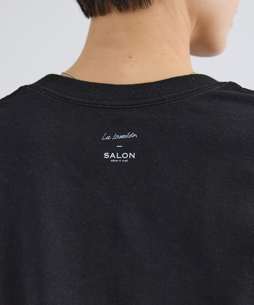 SALON adam et rope'(サロン アダム エ ロペ)の「【Lee Izumida by SALON】プリントコンパクトT(Tシャツ/カットソー・レディース・ブラック/ホワイト系その他/ホワイト・FREE)」の22枚目の写真