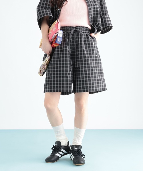 RAGEBLUE（レイジブルー）の「＜POLO BCS/ポロ・ビーシーエス＞別注/チェックイージーショートパンツ（その他パンツ・レディース・ブラック/その他23/ベージュ・FREE）」の9枚目の写真