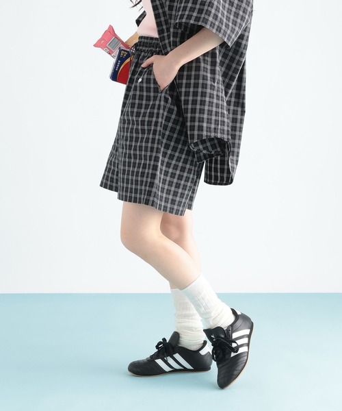 RAGEBLUE(レイジブルー)の「<POLO BCS/ポロ・ビーシーエス>別注/チェックイージーショートパンツ(その他パンツ・レディース・ブラック/その他23/ベージュ・FREE)」の7枚目の写真