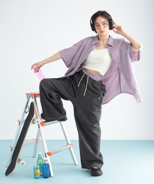 RAGEBLUE(レイジブルー)の「<POLO BCS/ポロ・ビーシーエス>別注/チェックイージーショートパンツ(その他パンツ・レディース・ブラック/その他23/ベージュ・FREE)」の22枚目の写真