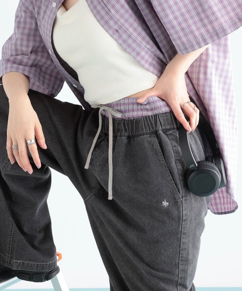 RAGEBLUE（レイジブルー）の「＜POLO BCS/ポロ・ビーシーエス＞別注/チェックイージーショートパンツ（その他パンツ・レディース・ブラック/その他23/ベージュ・FREE）」の18枚目の写真