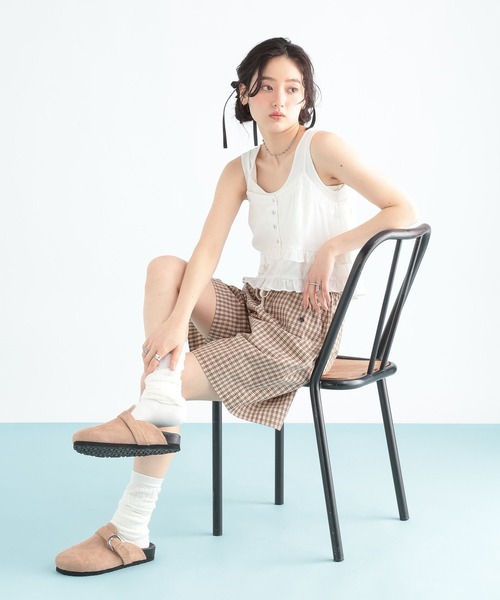 RAGEBLUE(レイジブルー)の「<POLO BCS/ポロ・ビーシーエス>別注/チェックイージーショートパンツ(その他パンツ・レディース・ブラック/その他23/ベージュ・FREE)」の17枚目の写真