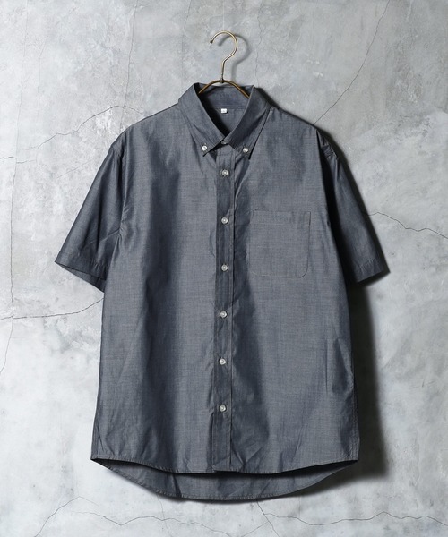 jiggys shop（ジギーズショップ）の「速乾 ブロード ボタンダウンシャツ（シャツ/ブラウス・メンズ・ブルー系その他/ネイビー/ホワイト/サックスブルー・MEDIUM/X-LARGE/LARGE）」の11枚目の写真