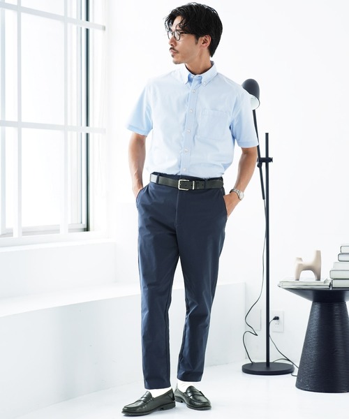 jiggys shop（ジギーズショップ）の「速乾 ブロード ボタンダウンシャツ（シャツ/ブラウス・メンズ・ブルー系その他/ネイビー/ホワイト/サックスブルー・MEDIUM/X-LARGE/LARGE）」の14枚目の写真