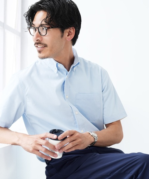 jiggys shop（ジギーズショップ）の「速乾 ブロード ボタンダウンシャツ（シャツ/ブラウス・メンズ・ブルー系その他/ネイビー/ホワイト/サックスブルー・MEDIUM/X-LARGE/LARGE）」の15枚目の写真