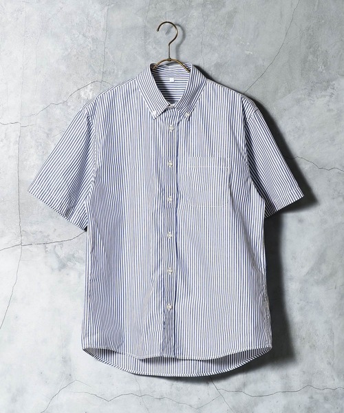 jiggys shop（ジギーズショップ）の「速乾 ブロード ボタンダウンシャツ（シャツ/ブラウス・メンズ・ブルー系その他/ネイビー/ホワイト/サックスブルー・MEDIUM/X-LARGE/LARGE）」の16枚目の写真