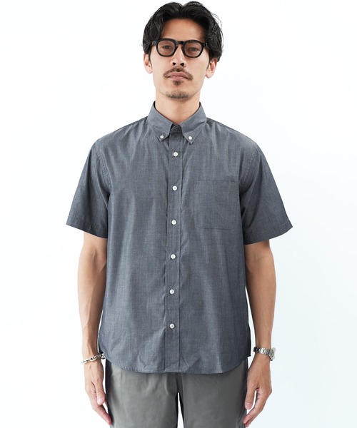 jiggys shop（ジギーズショップ）の「速乾 ブロード ボタンダウンシャツ（シャツ/ブラウス・メンズ・ブルー系その他/ネイビー/ホワイト/サックスブルー・MEDIUM/X-LARGE/LARGE）」の18枚目の写真