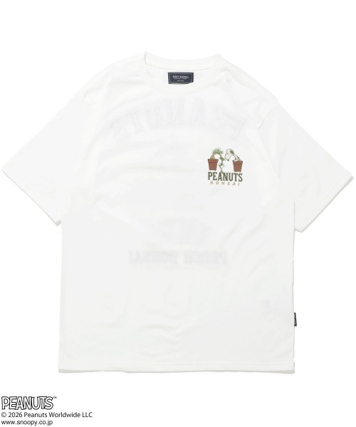 KRIFF MAYER（クリフメイヤー）の「【本体綿100％】スヌーピー 刺繍 半袖 Tシャツ (盆栽)（Tシャツ/カットソー・メンズ・ライトピンク/ブラック/ネイビー/オフホワイト・MEDIUM/X-LARGE/LARGE）」の16枚目の写真
