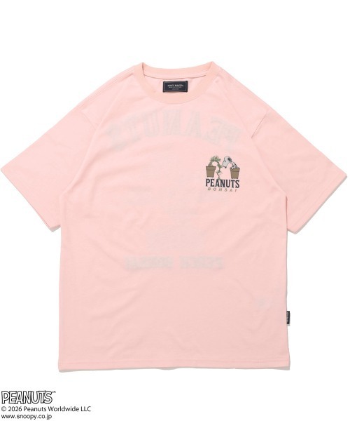 KRIFF MAYER（クリフメイヤー）の「【本体綿100％】スヌーピー 刺繍 半袖 Tシャツ (盆栽)（Tシャツ/カットソー・メンズ・ライトピンク/ブラック/ネイビー/オフホワイト・MEDIUM/X-LARGE/LARGE）」の20枚目の写真