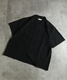 MANYMENMANYMINDS / AIRLEAKFABRIC/半袖オープンカラーシャツ