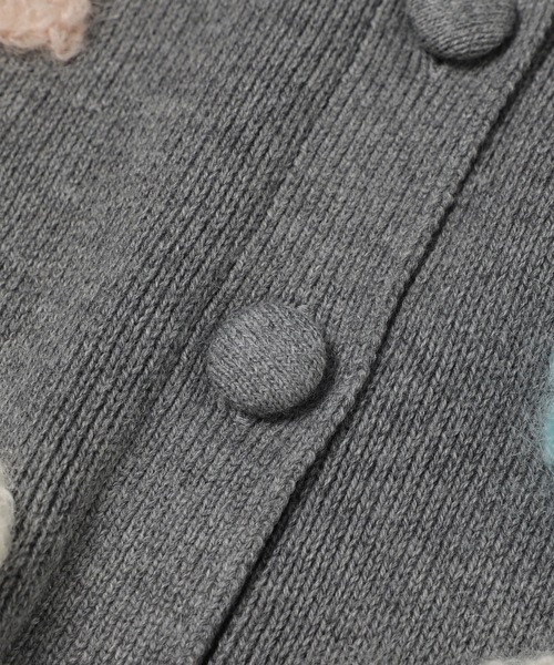 GANNI(ガニー)の「Cotton Cashmere Flower Cardigan(カーディガン/ボレロ・レディース・グレー系その他・M)」の6枚目の写真