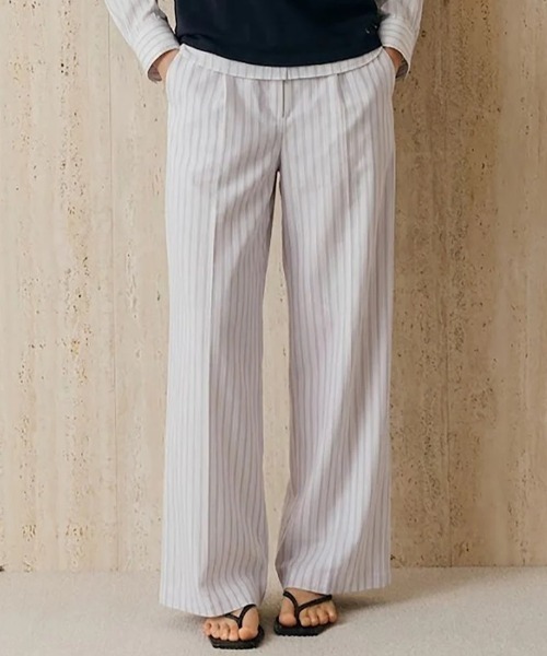 CREDONA(クレドナ)の「PAJAMA PANTS/パジャマパンツ(その他パンツ・レディース・グレー系その他/サックスブルー・0/1)」の1枚目の写真