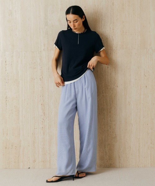 CREDONA(クレドナ)の「PAJAMA PANTS/パジャマパンツ(その他パンツ・レディース・グレー系その他/サックスブルー・0/1)」の10枚目の写真