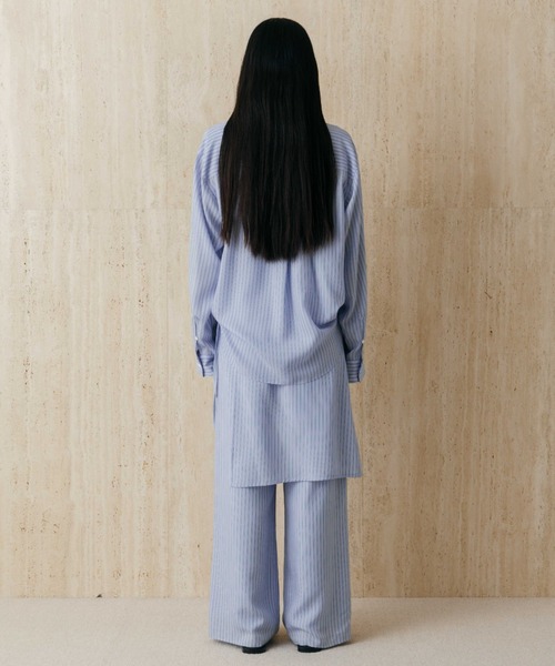 CREDONA(クレドナ)の「PAJAMA PANTS/パジャマパンツ(その他パンツ・レディース・グレー系その他/サックスブルー・0/1)」の4枚目の写真