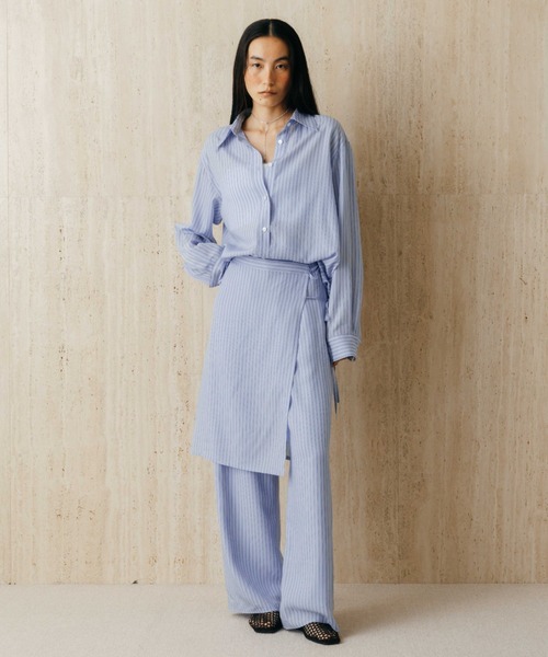 CREDONA(クレドナ)の「PAJAMA PANTS/パジャマパンツ(その他パンツ・レディース・グレー系その他/サックスブルー・0/1)」の5枚目の写真