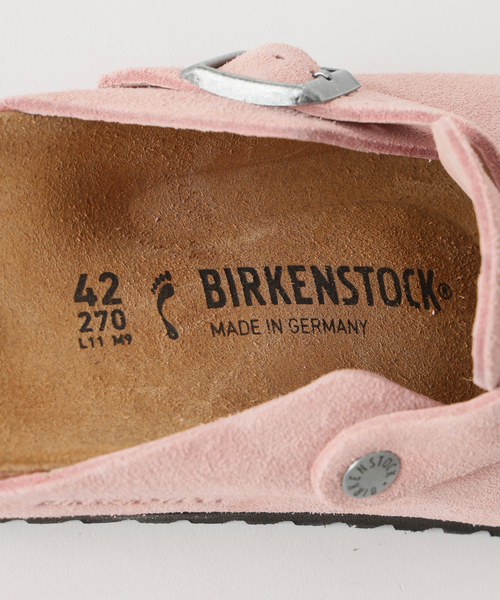 BIRKENSTOCK(ビルケンシュトック)の「BIRKENSTOCK / ビルケンシュトック ボストン スエードレザー ナロー(サンダル・メンズ・ピンク/ベージュ・40/41/42/43)」の3枚目の写真