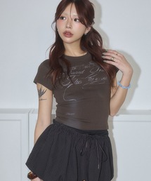 フェードロゴプリントTシャツ