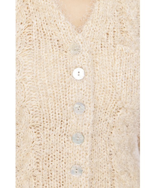 SLY（スライ）の「HALTER NECK KNIT VEST ホルターネックニットベスト 春服 夏服 サマーニット（ベスト・レディース・アイボリー/ブラック/マルチ・FREE）」の13枚目の写真