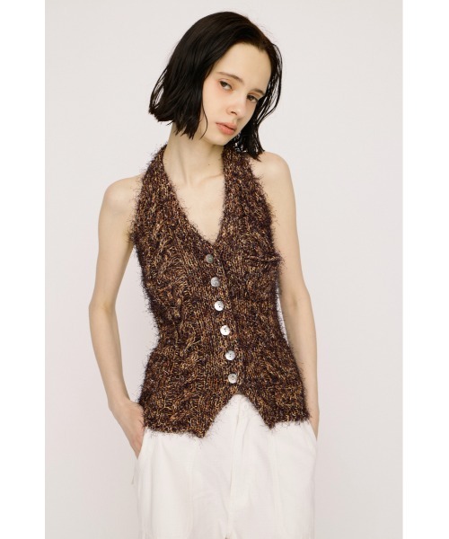 SLY（スライ）の「HALTER NECK KNIT VEST ホルターネックニットベスト