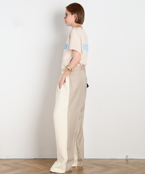 AP STUDIO(エーピーストゥディオ)の「【BETTTER/ベター】TRACK SUIT TROUSER(スウェットパンツ・レディース・ベージュ・FREE)」の4枚目の写真