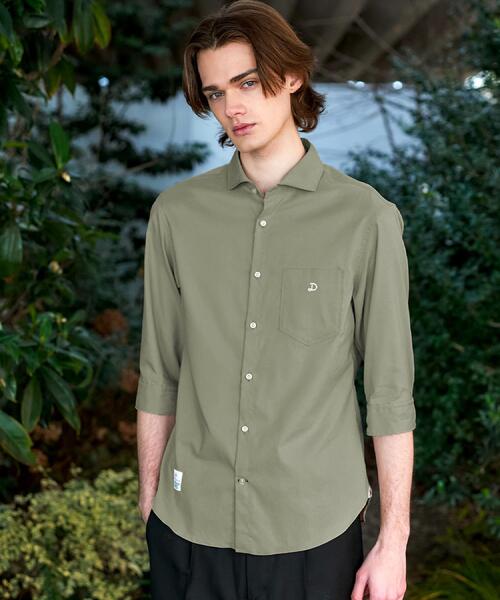 DRESSTERIOR(ドレステリア)の「バイオリネン スリークオーターシャツ(シャツ/ブラウス・メンズ・サックスブルー/オリーブ/ホワイト/ネイビー・94/92/91/90)」の2枚目の写真