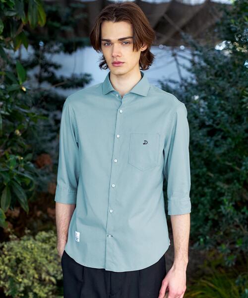 DRESSTERIOR(ドレステリア)の「バイオリネン スリークオーターシャツ(シャツ/ブラウス・メンズ・サックスブルー/オリーブ/ホワイト/ネイビー・94/92/91/90)」の4枚目の写真