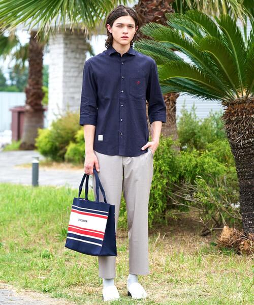 DRESSTERIOR(ドレステリア)の「バイオリネン スリークオーターシャツ(シャツ/ブラウス・メンズ・サックスブルー/オリーブ/ホワイト/ネイビー・94/92/91/90)」の8枚目の写真