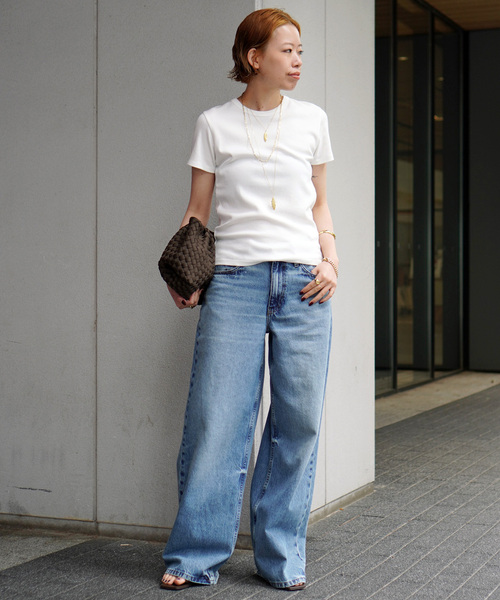 EVERYDAY I LIKE.(エヴリディアイライク)の「*Comfort Tシャツ(Tシャツ/カットソー・レディース・ネイビー/ホワイト・FREE)」の10枚目の写真