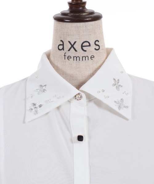 axes femme(アクシーズファム)の「ケープ風袖ブラウス(シャツ/ブラウス・レディース・ブルー/ホワイト/ピンク・FREE)」の19枚目の写真