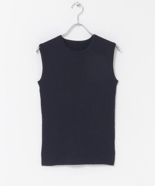 ITEMS URBANRESEARCH(アイテムズ アーバンリサーチ)の「『洗濯可』ワイドノースリーブニット(ニット/セーター・レディース・カーキ/レッド/オフホワイト/ネイビー・FREE)」の9枚目の写真