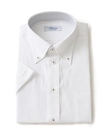 形態安定 アイスキープ T/Cドレスシャツ / 半袖ビジネスシャツ