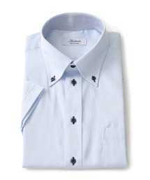 形態安定 アイスキープ T/Cドレスシャツ / 半袖ビジネスシャツ
