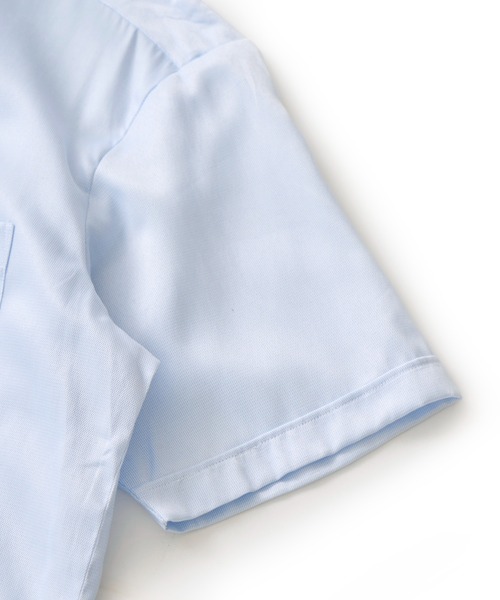 TETE HOMME（テットオム）の「形態安定 アイスキープ T/Cドレスシャツ / 半袖ビジネスシャツ（ビジネスシャツ・メンズ・グレー系1/ホワイト系2/サックスブルー系1/ホワイト系1・MEDIUM/LARGE/X-LARGE）」の15枚目の写真