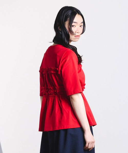 ROSE BUD(ローズバッド)の「mici/BUSTIER LIKE TEE(Tシャツ/カットソー・レディース・レッド/ブラック・ONE SIZE)」の17枚目の写真