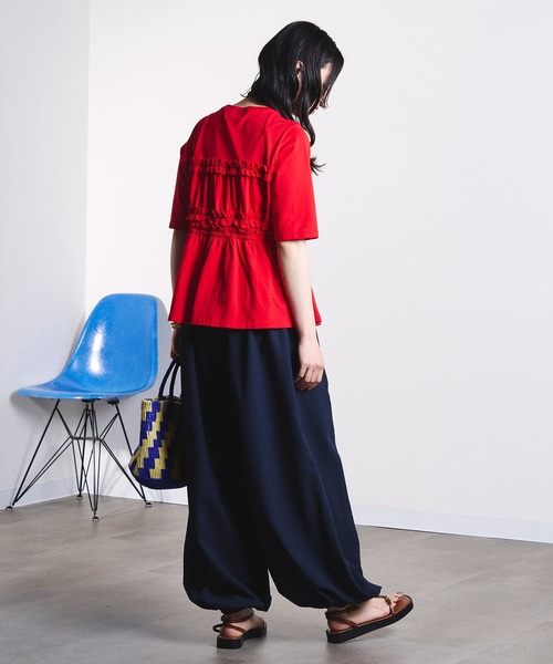 ROSE BUD(ローズバッド)の「mici/BUSTIER LIKE TEE(Tシャツ/カットソー・レディース・レッド/ブラック・ONE SIZE)」の14枚目の写真