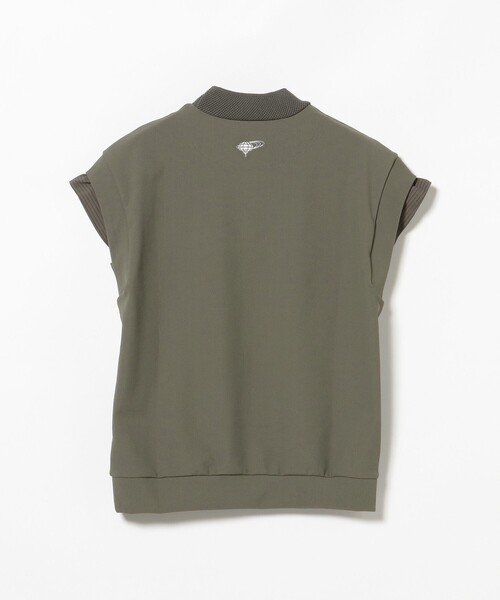 BEAMS GOLF(ビームスゴルフ)の「ORANGE LABEL / フレアスリーブ モックネックシャツ(スウェット・レディース・ネイビー/オリーブ/ホワイト・LARGE/MEDIUM/SMALL)」の16枚目の写真