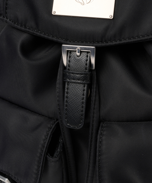 Salad bowls（サラダボール）の「SYMBOL NYLON MINI BACKPACK [BLACK]（バックパック/リュック・レディース・ブラック・FREE）」の18枚目の写真