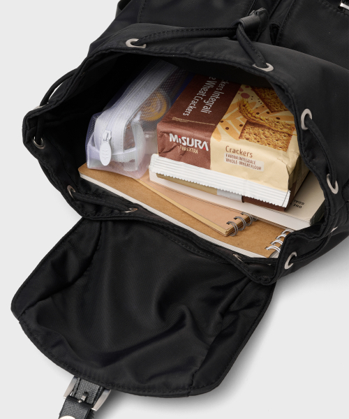 Salad bowls（サラダボール）の「SYMBOL NYLON MINI BACKPACK [BLACK]（バックパック/リュック・レディース・ブラック・FREE）」の20枚目の写真