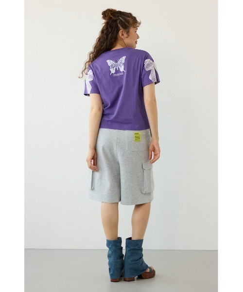 RODEO CROWNS WIDE BOWL(ロデオクラウンズワイドボウル)の「Ribon×Butterfly TEE(Tシャツ/カットソー・レディース・オフホワイト/パープル/ライトブルー/ブラック・SMALL/MEDIUM)」の14枚目の写真