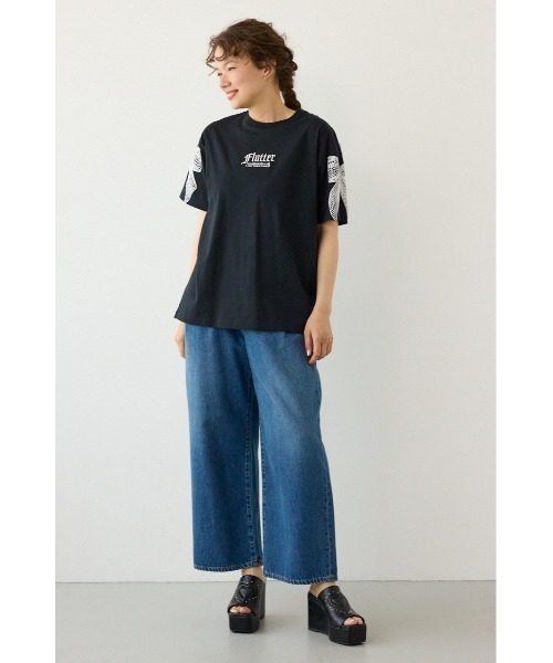 RODEO CROWNS WIDE BOWL(ロデオクラウンズワイドボウル)の「Ribon×Butterfly TEE(Tシャツ/カットソー・レディース・オフホワイト/パープル/ライトブルー/ブラック・SMALL/MEDIUM)」の18枚目の写真