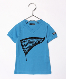 CHUBBYGANG | 星フラッグプリント　ラグラン何袖Tシャツ(Tシャツ/カットソー)