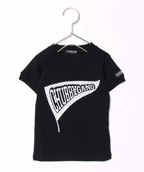 CHUBBYGANG（チャビーギャング）の「星フラッグプリント　ラグラン何袖Tシャツ（Tシャツ/カットソー・キッズ・ブルー/ホワイト/ブラック・100/120/110/130/90）」の3枚目の写真