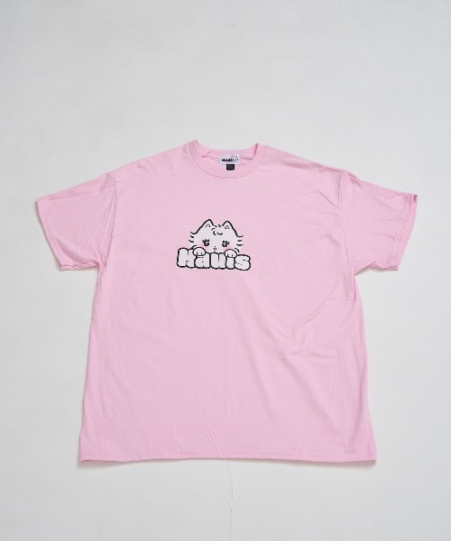 Hauls(ハウルズ)の「どどーん!BIGTEE(Tシャツ/カットソー・レディース・ホワイト/ブラック/ピンク/サックスブルー・FREE)」の15枚目の写真
