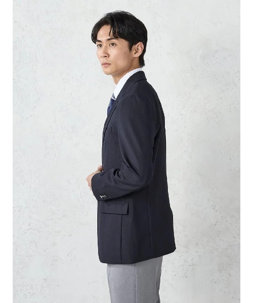 Perfect Suit FActory（パーフェクトスーツファクトリー）の「【洗える】シングルメタル釦ジャケット【ビジカジのアンサーシリーズ！】（テーラードジャケット・メンズ・ネイビー・M/L）」の5枚目の写真
