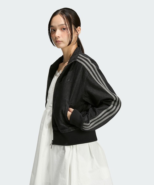 adidas(アディダス)の「ファイアーバード デニム トラックトップ / ジャージ / アディダスオリジナルス adidas Originals(デニムジャケット・レディース・ブラック・XX-LARGE/LARGE/MEDIUM/SMALL/X-LARGE/X-SMALL)」の8枚目の写真