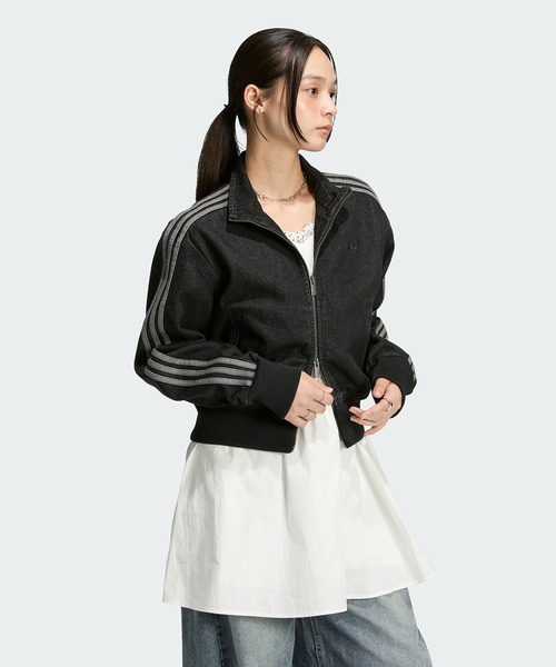 adidas(アディダス)の「ファイアーバード デニム トラックトップ / ジャージ / アディダスオリジナルス adidas Originals(デニムジャケット・レディース・ブラック・XX-LARGE/LARGE/MEDIUM/SMALL/X-LARGE/X-SMALL)」の9枚目の写真